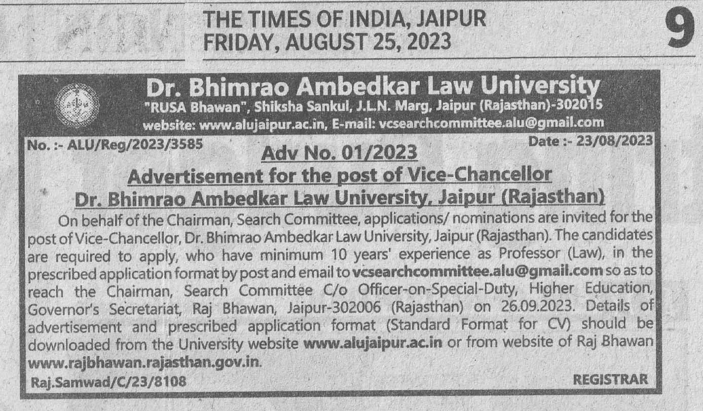 Dr. Bhimrao Ambedkar Law University